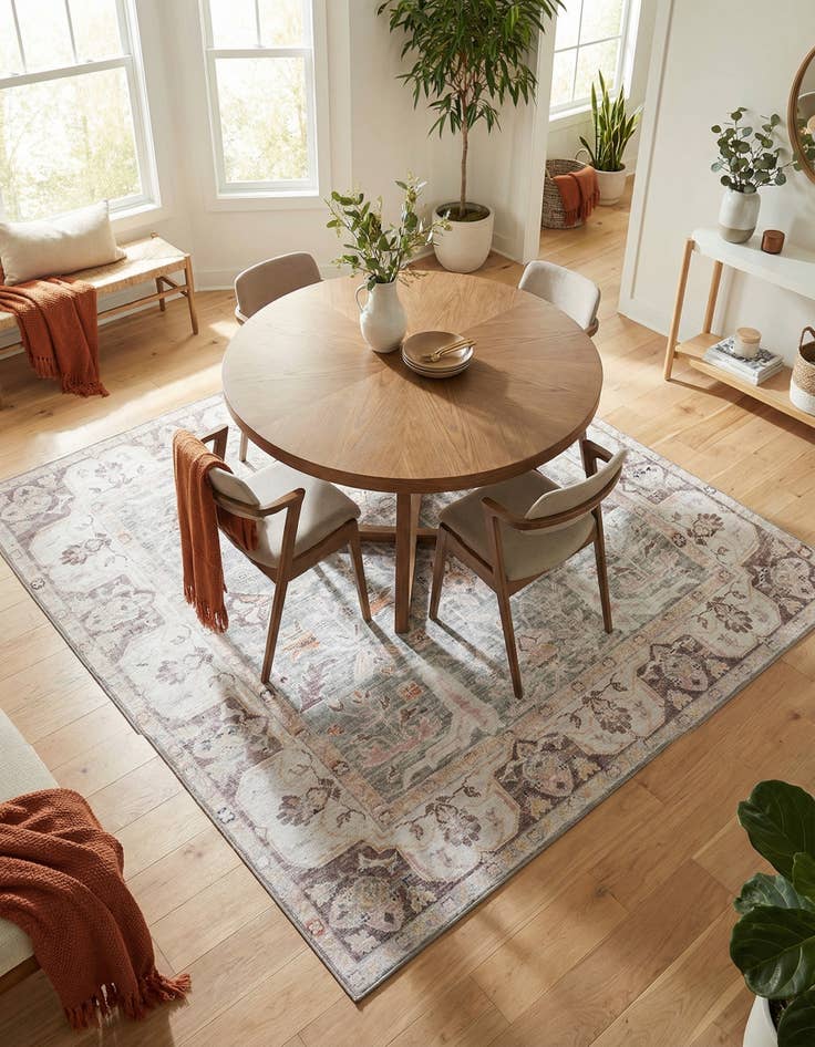 Detail image of 7' 10 x 7' 10 Yara Square Rug