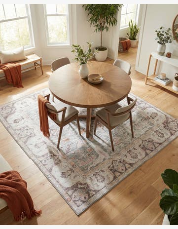 Pearl Mint Yara Square Rug