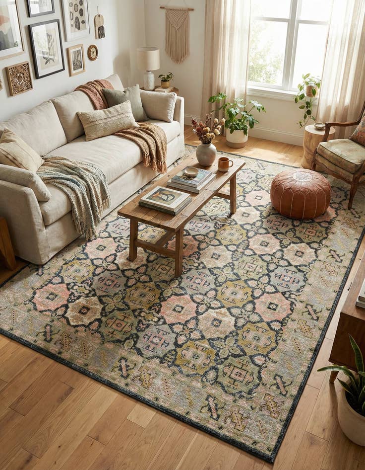Detail image of 9' x 12' Kamala Washable Rug