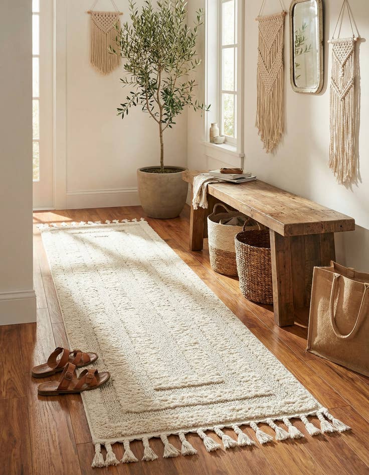 Detail image of 2' x 6' Boho Runner Rug