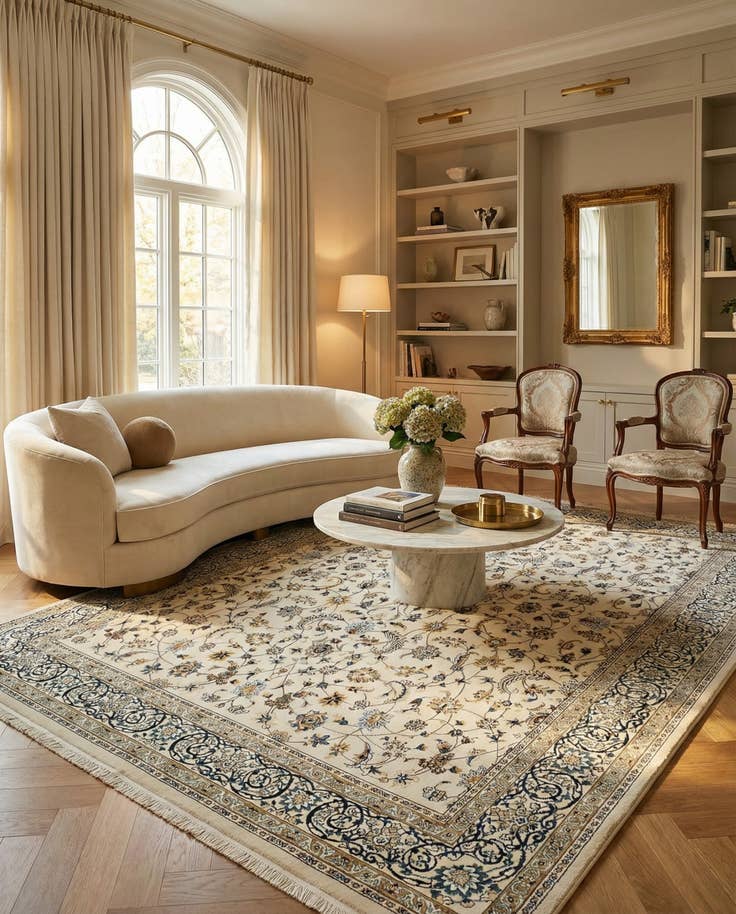 Detail image of 10' x 13' Nain Design Rug