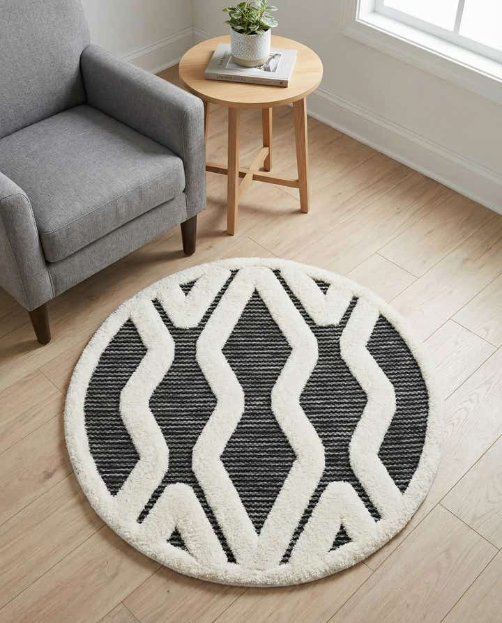 3' x 3' Prismatic Round Rug