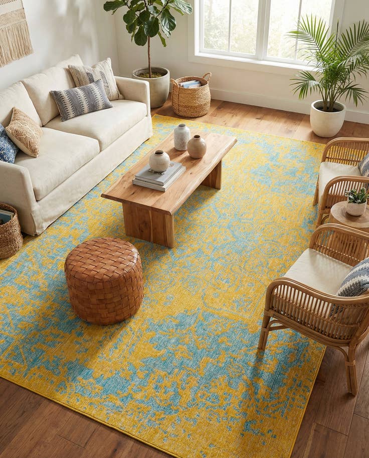 Detail image of 9' x 12' Easy-Clean Jill Zarin Dubai Indoor / Outdoor Rug