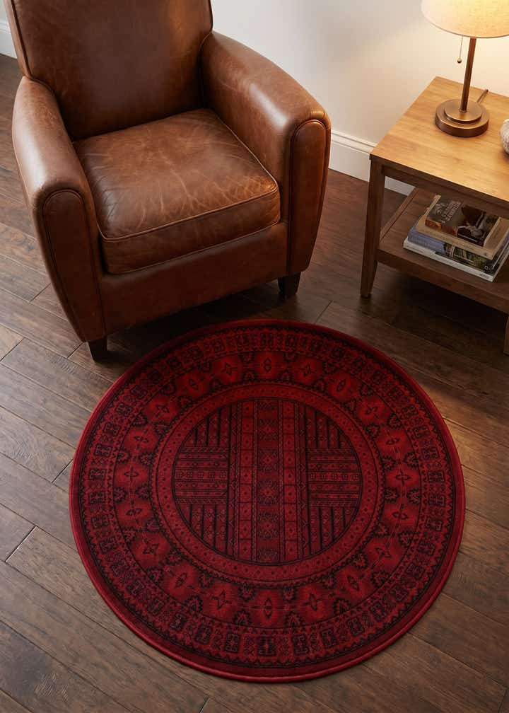 3' x 3' Bokhara Round Rug
