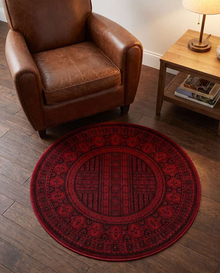 3' x 3' Bokhara Round Rug