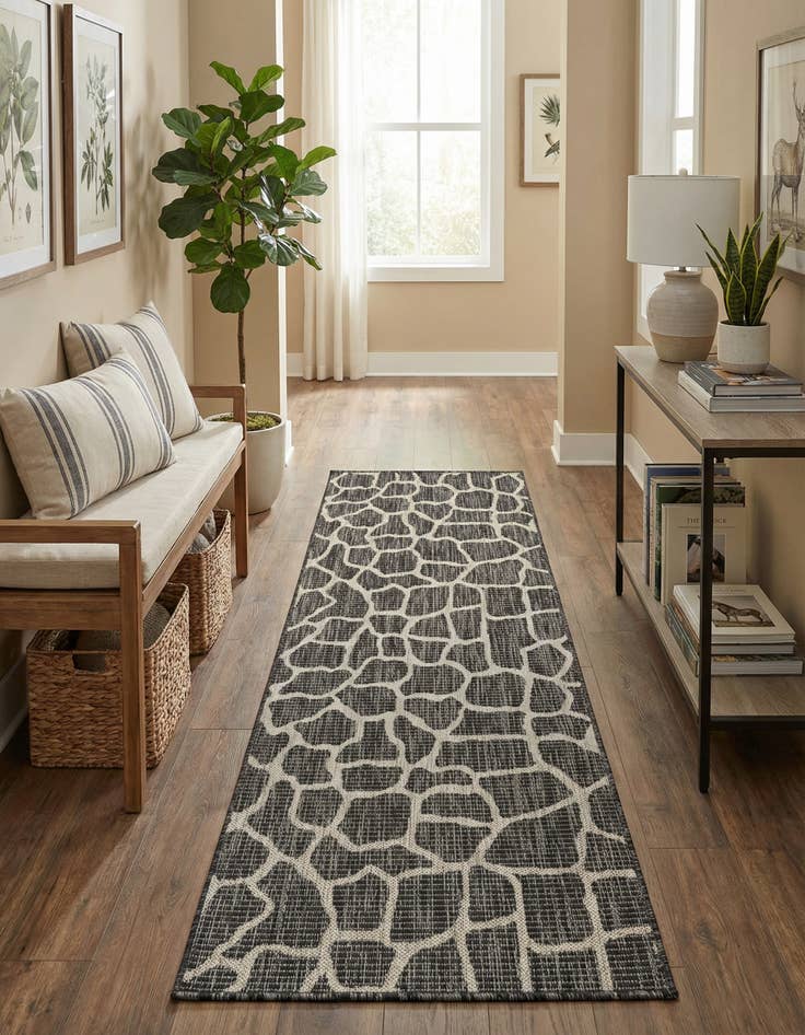 Detail image of 2' x 6' Easy-Clean Safari Indoor / Outdoor Runner Rug