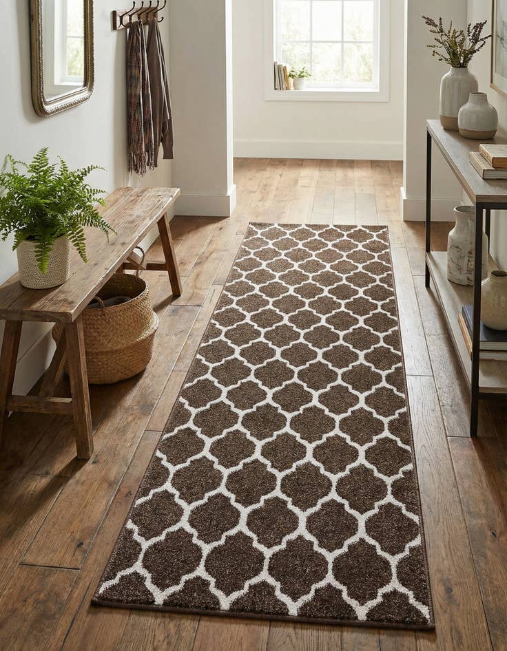 Detail image of 2' x 6' Lattice Runner Rug