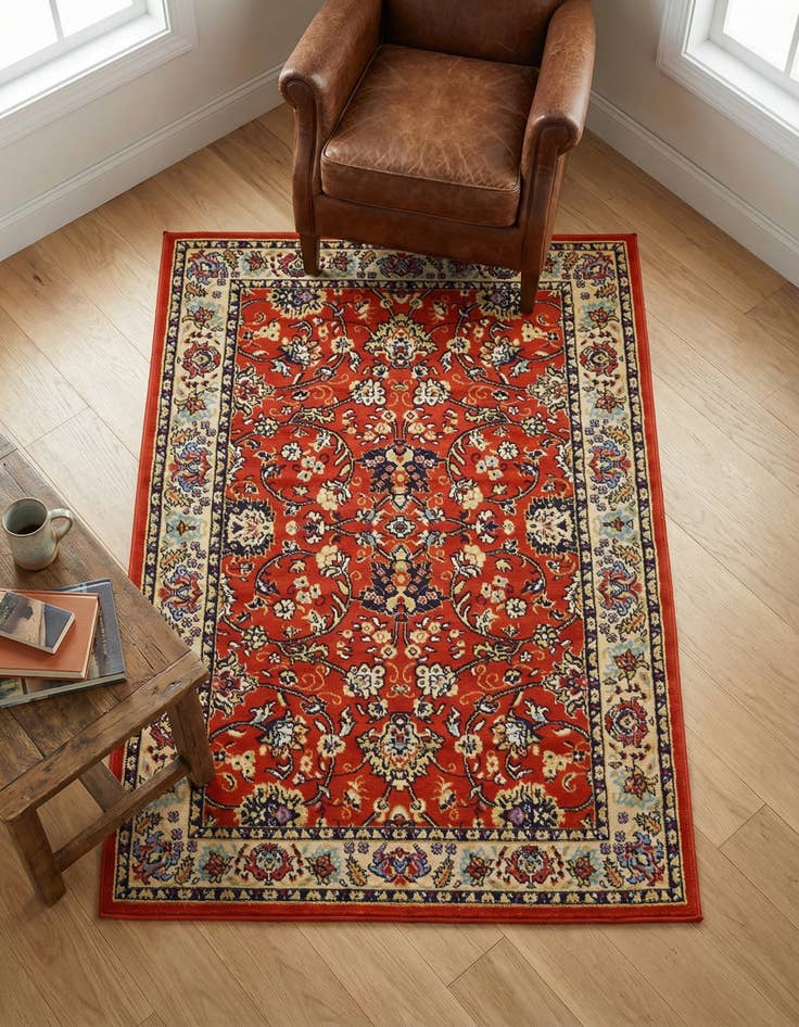 Detail image of 4' x 6' Kashan Design Rug