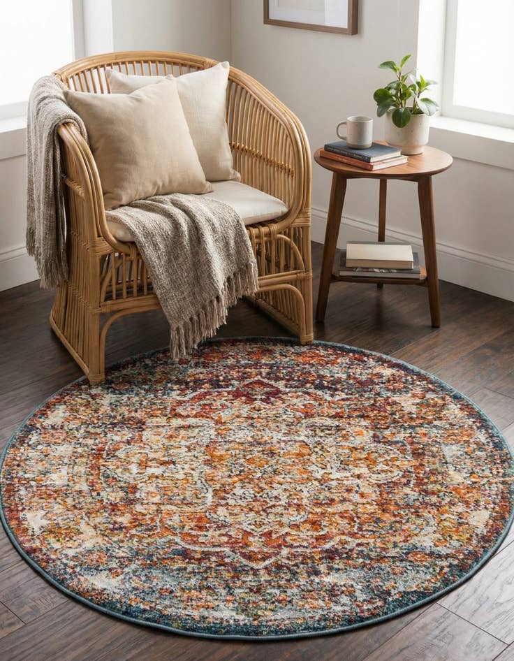 Detail image of 3' 3 x 3' 3 Isabella Round Rug