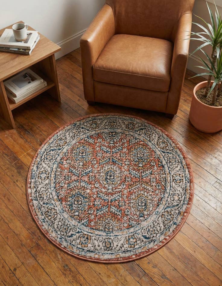 Detail image of 3' 3 x 3' 3 Nyla Round Rug