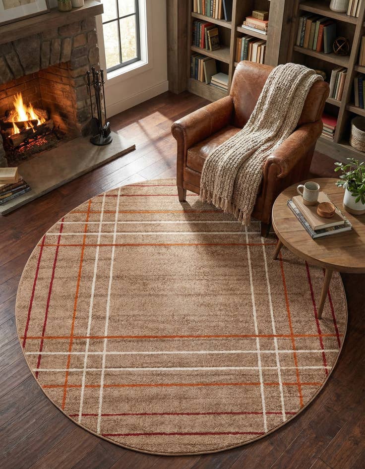 Detail image of 7' 10 x 7' 10 Equinox Round Rug