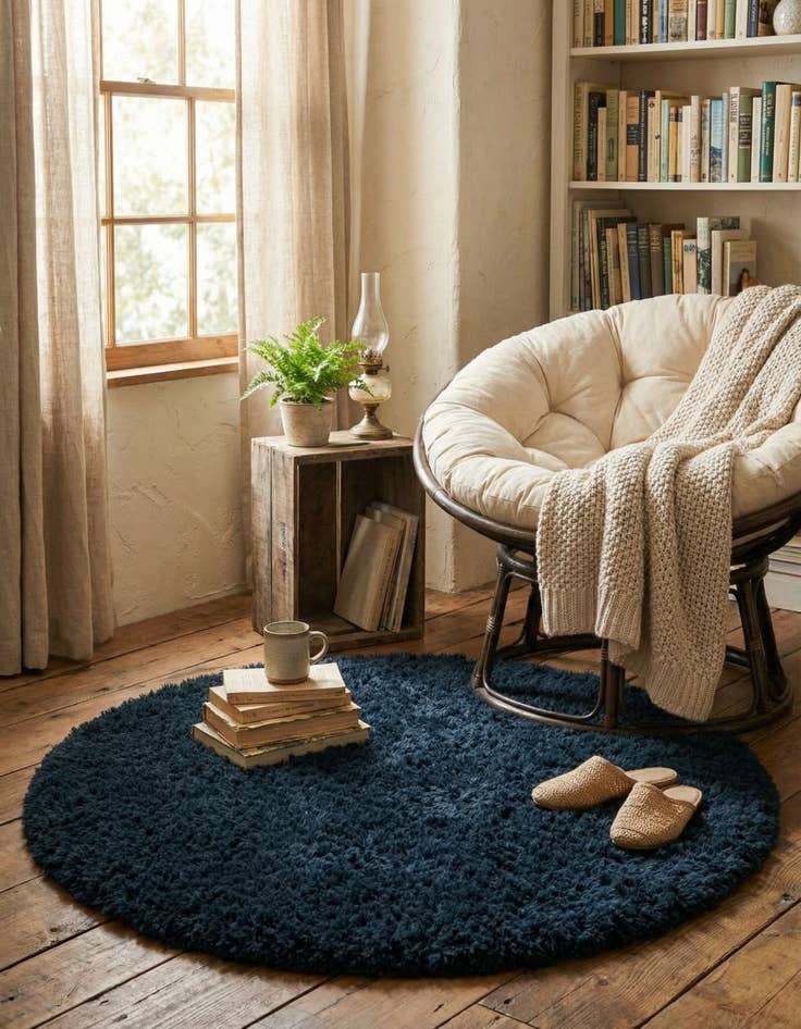 Detail image of 3' 3 x 3' 3 Infinity Shag Round Rug