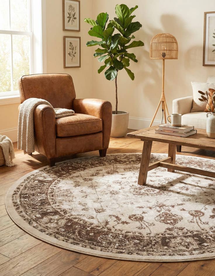 Detail image of 7' 10 x 7' 10 Himalaya Round Rug