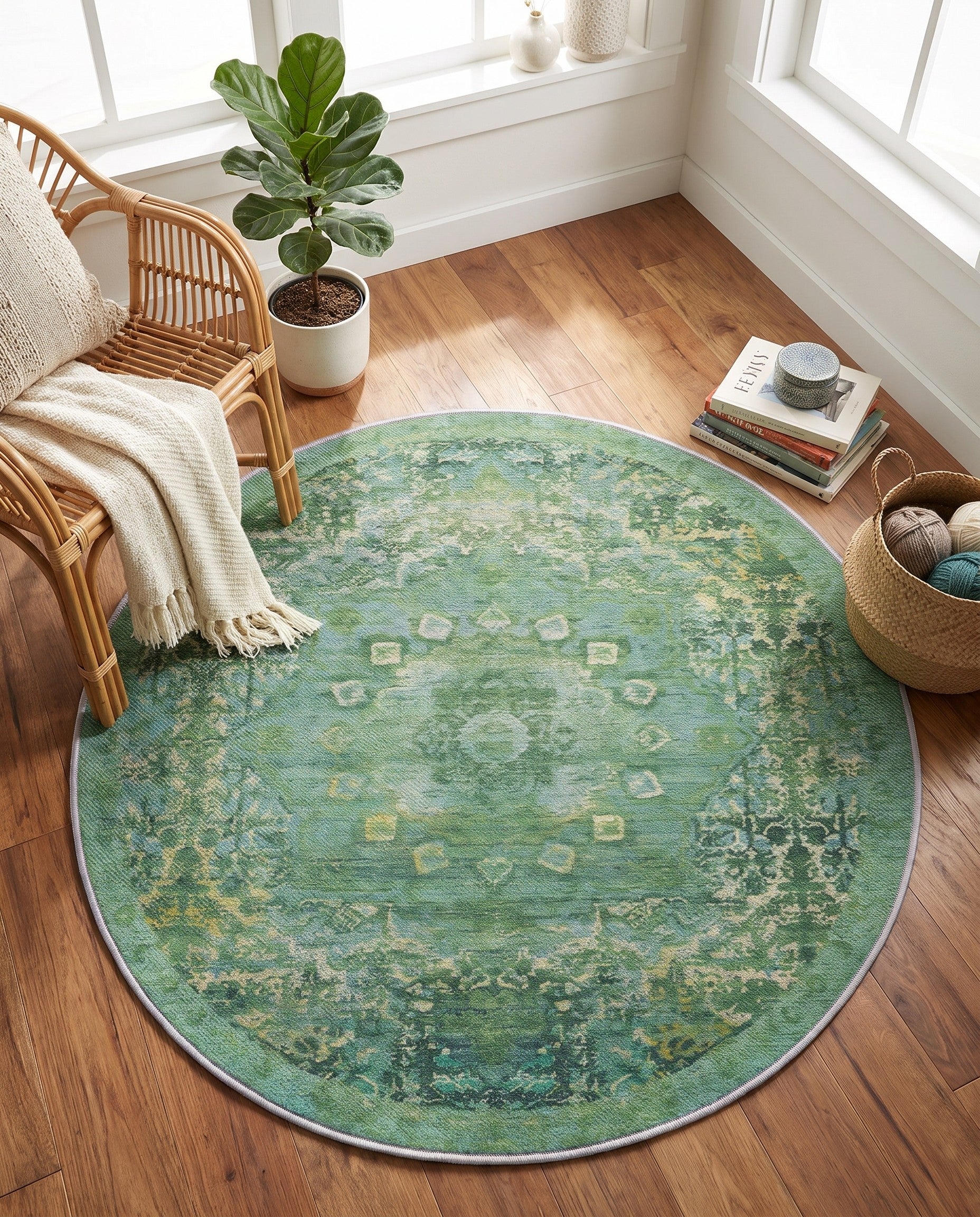 100cm x 100cm Renaissance Round Rug