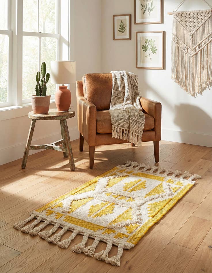 Detail image of 2' x 3' 1  Hand Woven Arizona Wool Rug