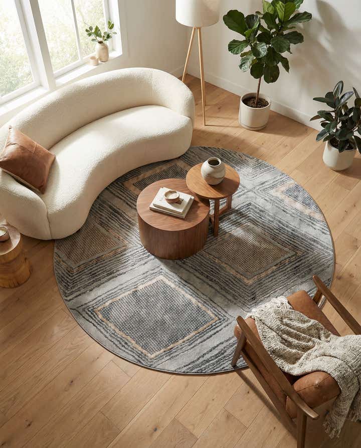 7' x 7' Caspian Round Rug