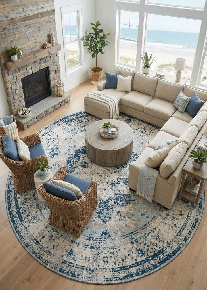13' x 13' Monte Carlo Round Rug