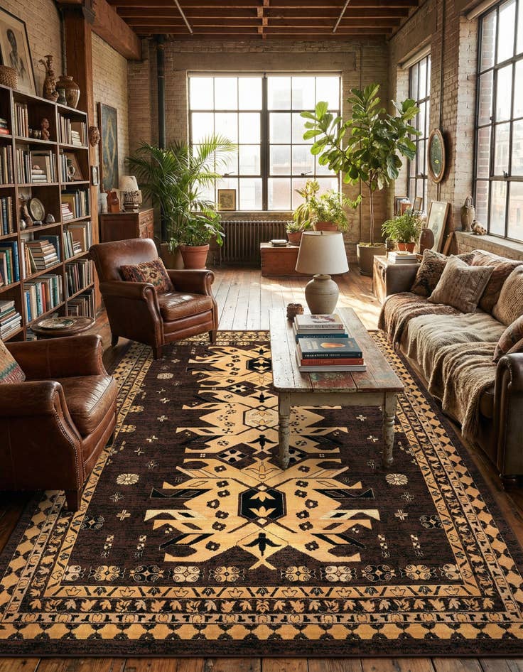 Detail image of 10' x 13' Heris Rug