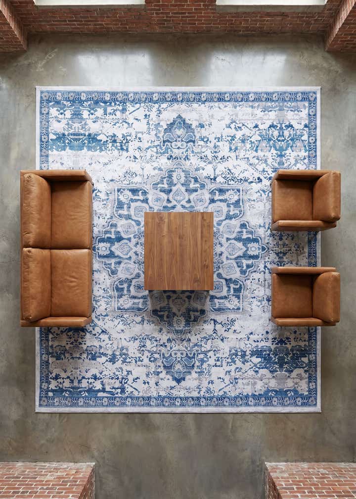 10' 6 x 10' 6 Washable Renaissance Square Rug