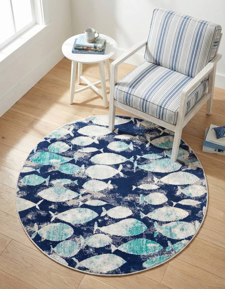 Detail image of 4' x 4' Ariel Round Rug
