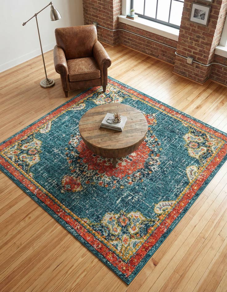 Detail image of 6' x 6' Madeline Square Rug