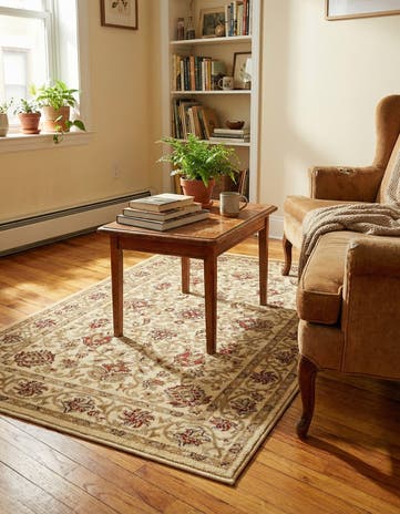 Cream Classic Agra Rug