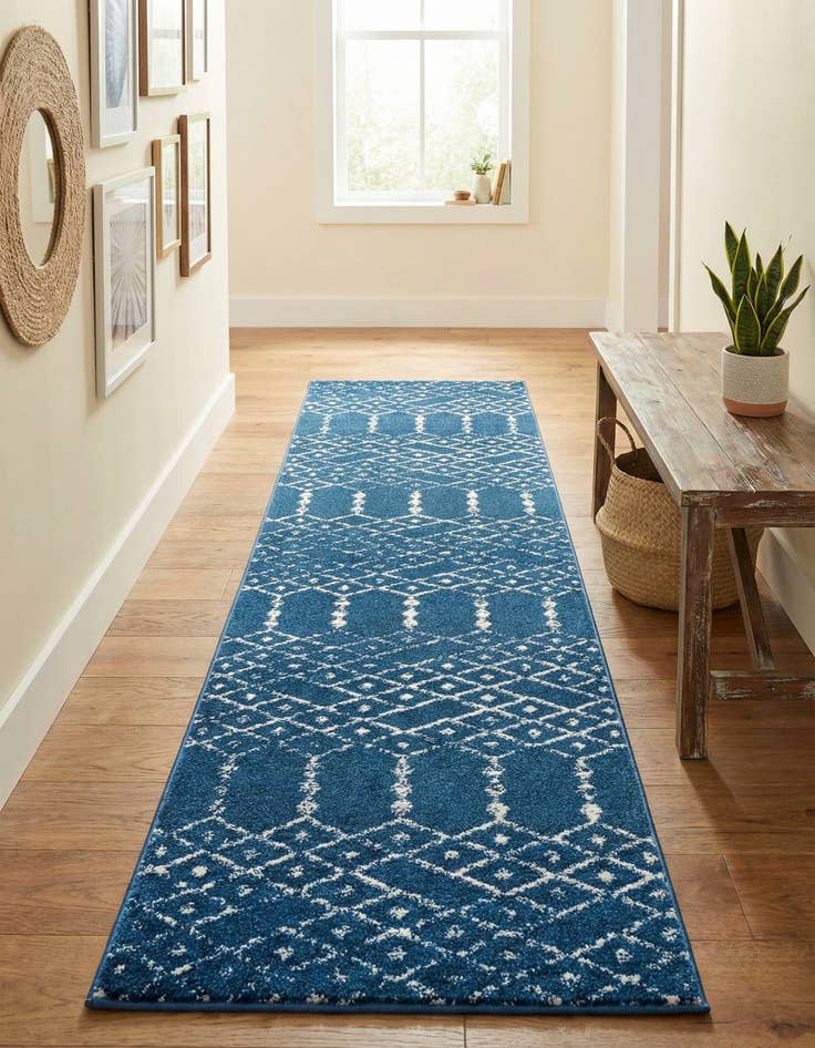 Detail image of 2' x 9' 10 Paxon Trellis Runner Rug