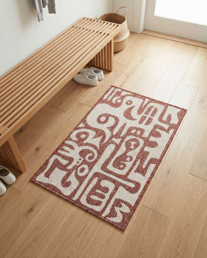 2' x 3' Easy-Clean Modern Indoor / Outdoor Rug