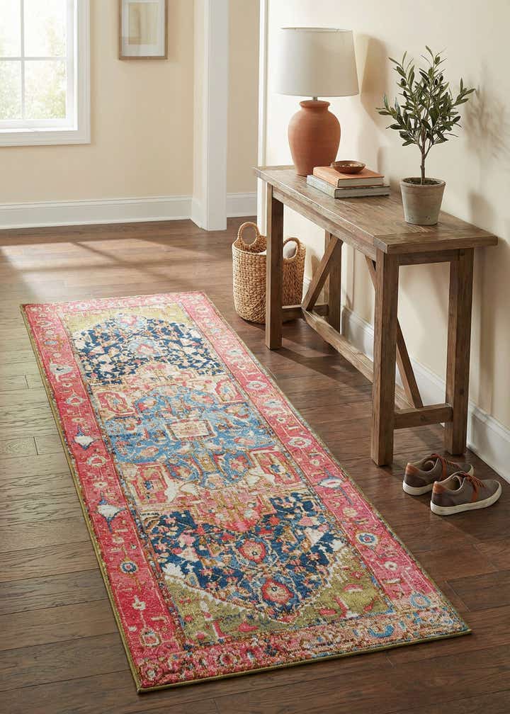 2' x 6' Easy-Clean Traditional Indoor / Outdoor Runner Rug