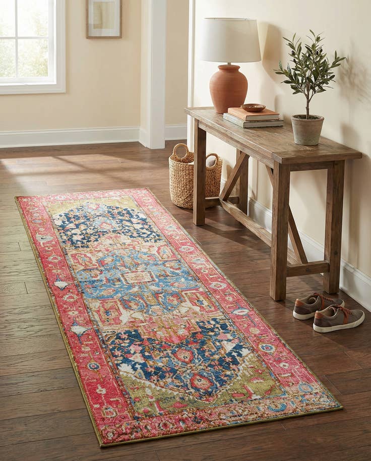 Detail image of 2' x 6' Easy-Clean Traditional Indoor / Outdoor Runner Rug