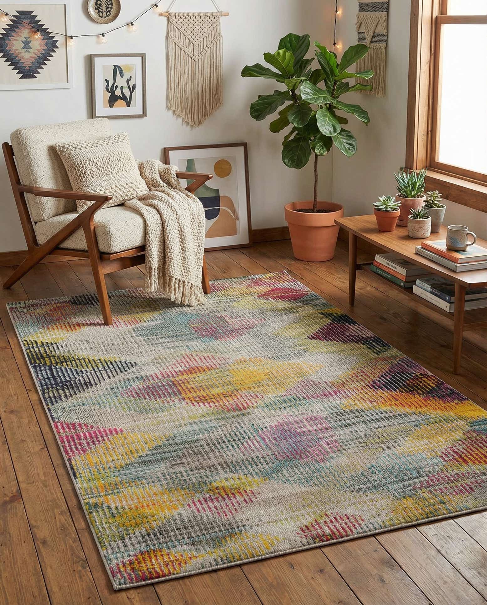 5' x 7' Washable Theia Rug