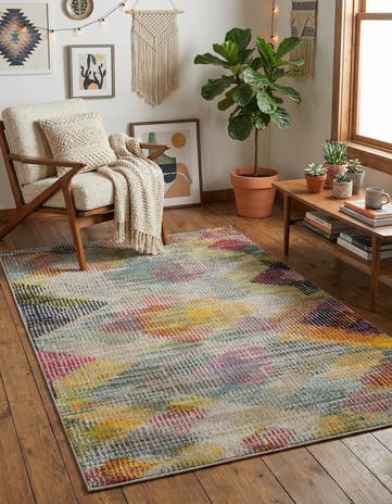 5' x 7' Washable Theia Rug