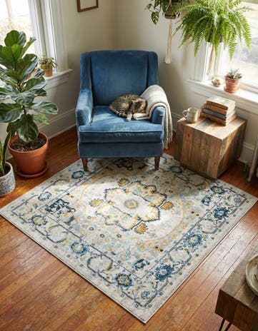 5' 3 x 5' 3 Madeline Vintage Square Rug