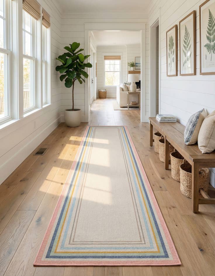 Detail image of 2' x 10' Lotus Runner Rug