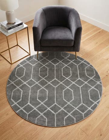 3' x 3' Marilyn Monroe™ Glam Trellis Round Rug