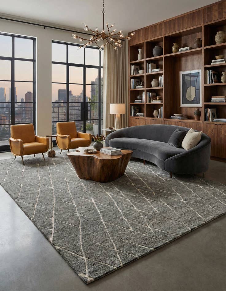 Detail image of 12' x 16' 1 Atlas Moroccan Wool Rug