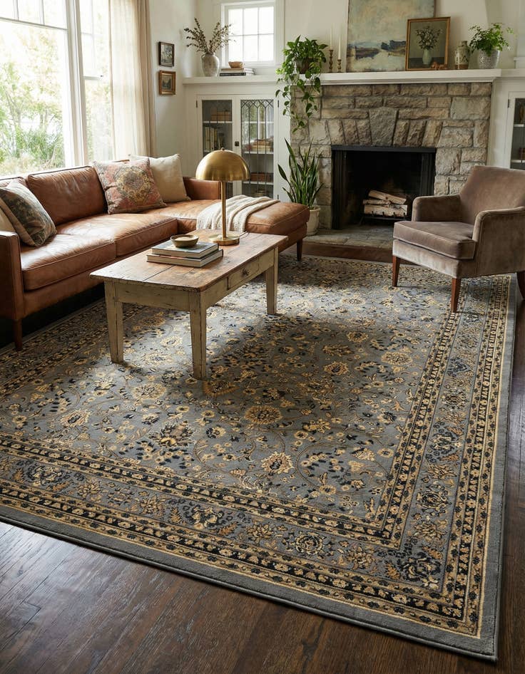 Detail image of 10' x 13' Kashan Design Rug