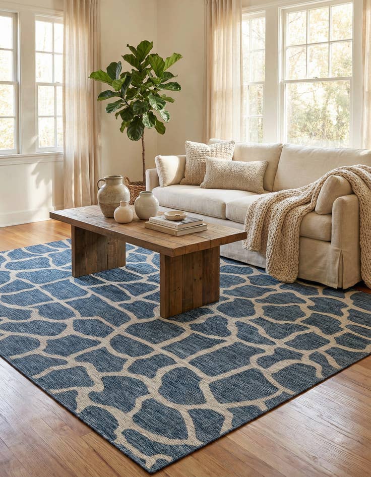 Detail image of 9' x 12'  Washable Safari Indoor / Outdoor Rug