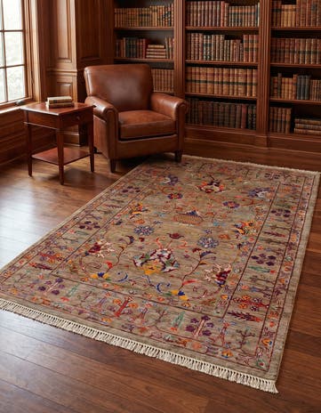 4' 1 x 5' 11 Hand Knotted Ariana Ziegler Rug