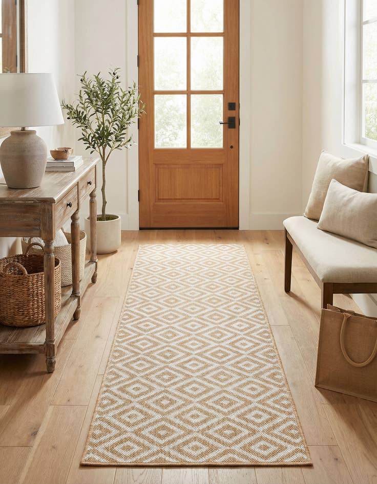 Detail image of 2' x 6' Washable Jill Zarin Costa Rica Indoor / Outdoor Runner Rug