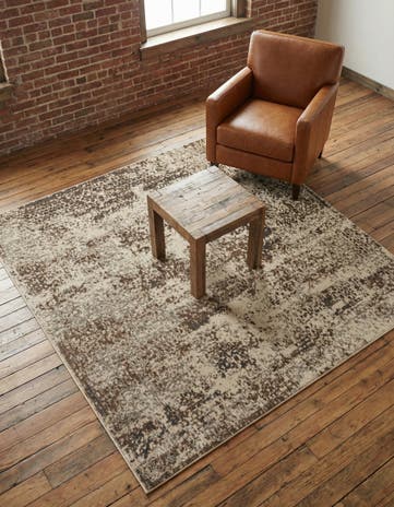 Cream Mojave Square Rug