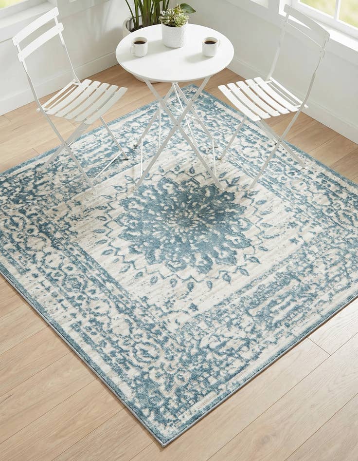 Detail image of 5' 3 x 5' 3 Chesterfield Square Rug