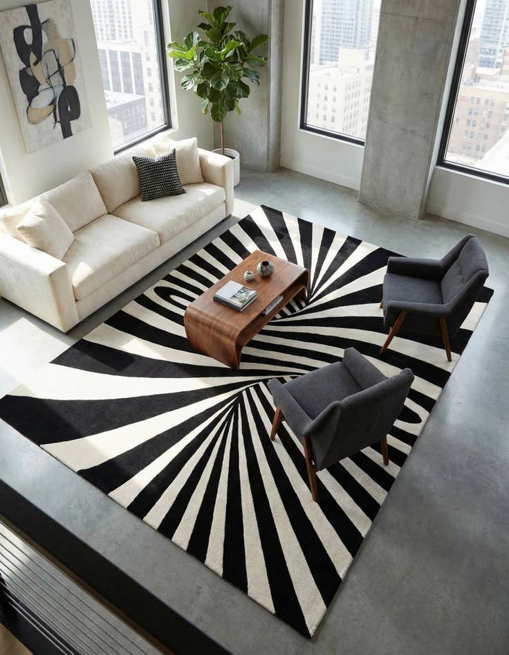 Detail image of  9' x 12' Vortex Wool Rug