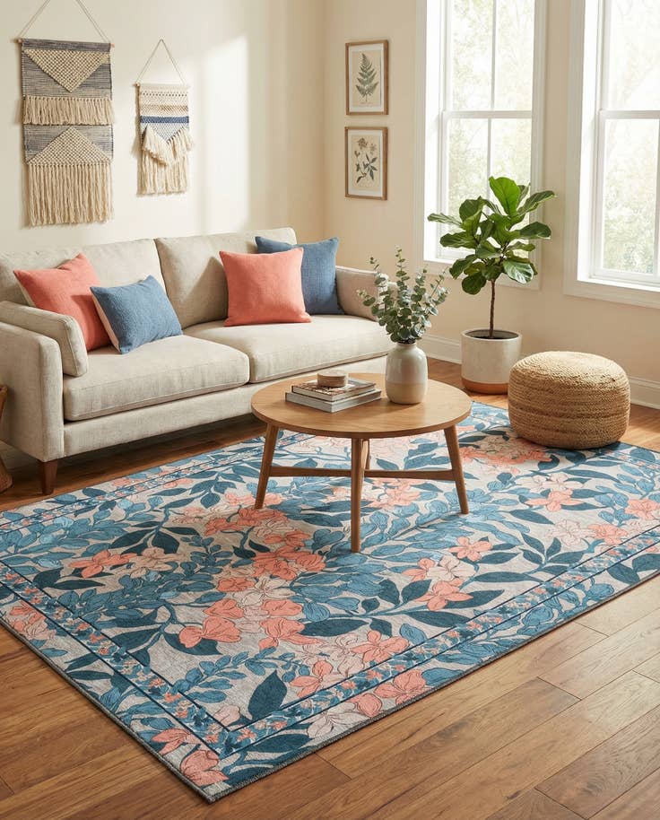 Detail image of 5' 3 x 8' Yara Rug