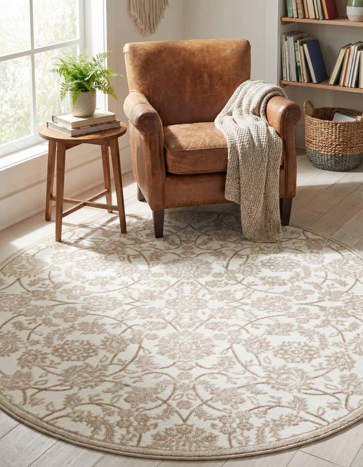 Detail image of 5' x 5' Nepal Round Rug