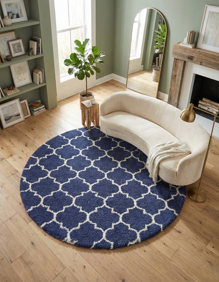 Detail image of 8' x 8' Marrakesh Shag Round Rug