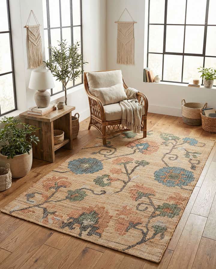 5' 1 x 8' Hand Woven Kala Handwoven Jute Rug