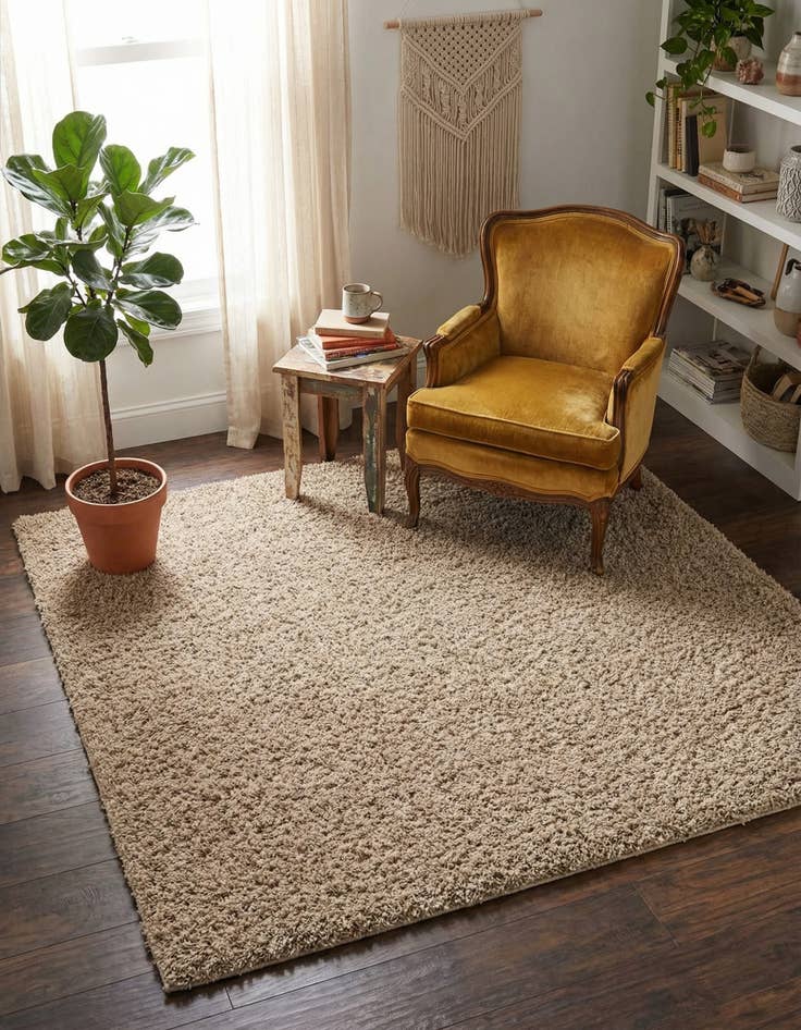 Detail image of 5' x 5' Everyday Shag Square Rug