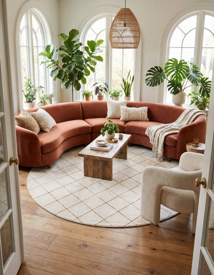 Detail image of 10' x 10' Vogue Geo Round Rug