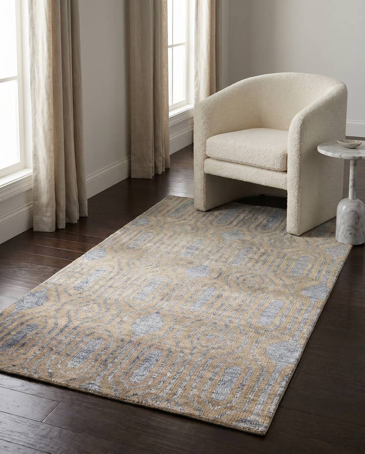 Detail image of 3' 8 x 6' Hand Knotted Darya Rug